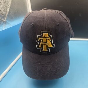 Navy Blue Cap with Gold Embroidery